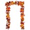 2 Pack Fall Garland Maple Leaf, 5.9Ft/Piece 7 Colors Hanging Vine Garland Artificial Autumn Foliage Garland Thanksgiving Decor for Home Wedding Fireplace Party Christmas